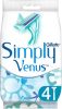 Gillette Scheermesjes Simply Venus 4 Stuks Voor Vrouwen online kopen