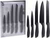 Excellent Houseware 5 delige Keukenmessenset staal zwart online kopen