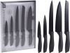 Excellent Houseware 5 delige Keukenmessenset staal zwart online kopen