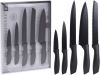 Excellent Houseware 5 delige Keukenmessenset staal zwart online kopen