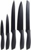 Excellent Houseware 5 delige Keukenmessenset staal zwart online kopen