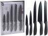 Excellent Houseware 5 delige Keukenmessenset staal zwart online kopen