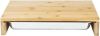 Huismerk Premium Bamboe Snijplank Met RVS Kom 38 x 27 x 7 cm online kopen